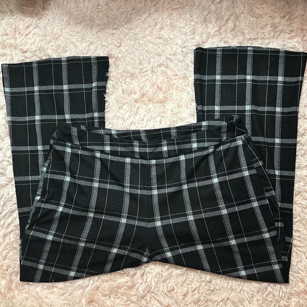 Cato Plaid Flair Stretchy Pants